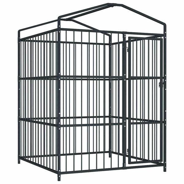 vidaXL 屋外犬小屋 屋根付き 150x150x210cm