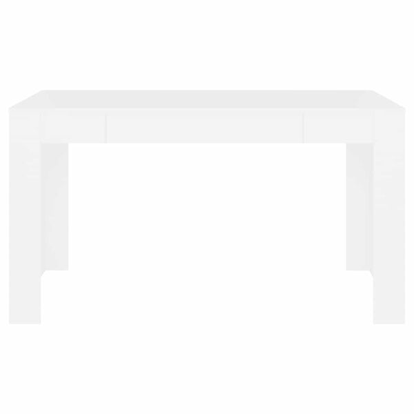 vidaXL ダイニングテーブル ホワイト 140x74.5x76cm エンジニアリングウッド