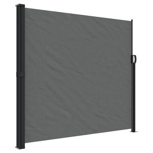 vidaXL 格納式サイドオーニング アントラシート 180x600 cm