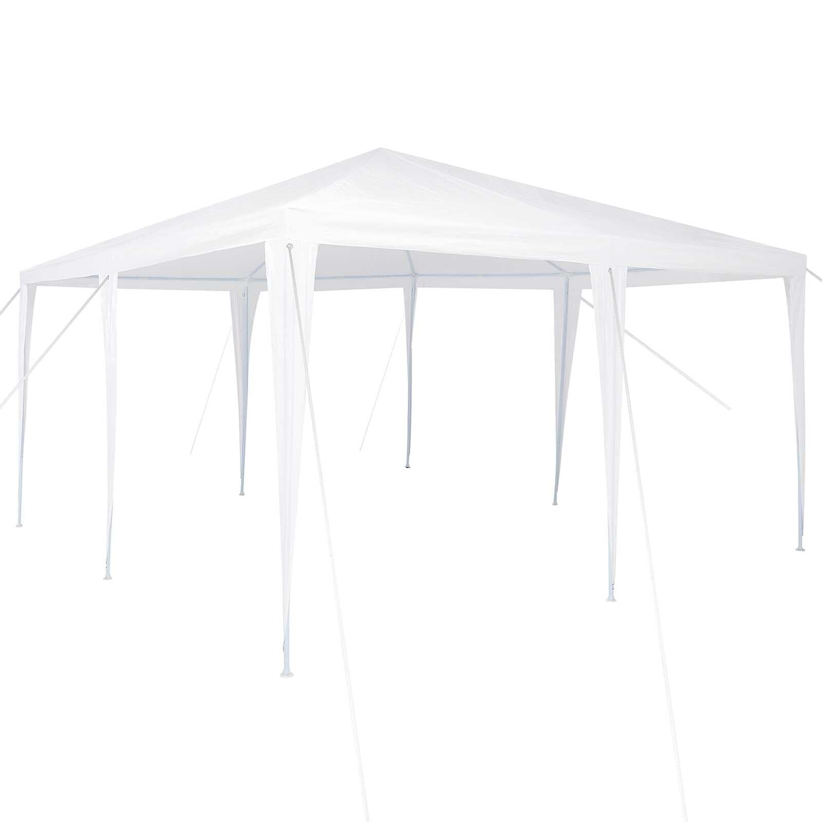 VidaXL ホワイトテント 400cm x 400cm vidaXL パーティーテント ホワイト 400 x 400 x 266 cm ポリエチレンと
