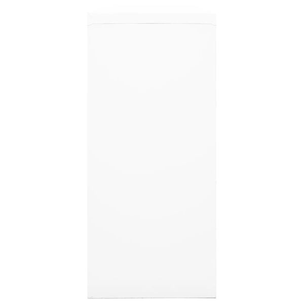 vidaXL スライドドアキャビネット ホワイト 90x40x90cm スチール