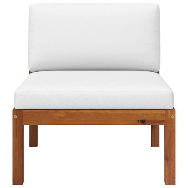 vidaXL 2ピース ガーデンラウンジセット クッション付き 木製 アカシア&ロープ