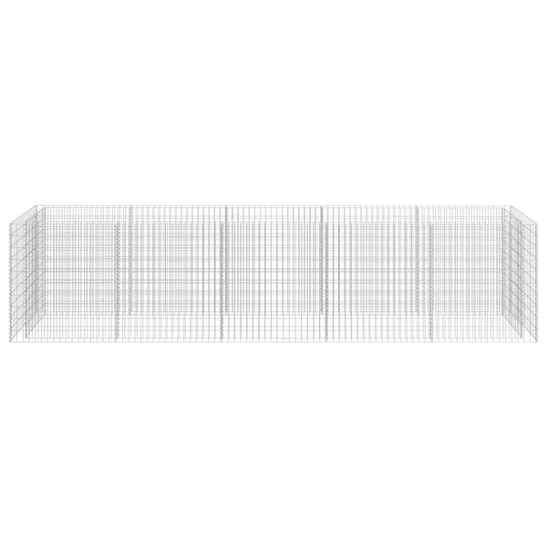 vidaXL ガビオン レイズドベッド 亜鉛メッキ鋼製 450x90x100cm