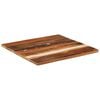 vidaXL テーブルトップ スクエア 70x70cm 25-27mm 無垢の再生木材