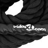 vidaXL バトルロープ ブラック 9 m 6.8 kg ポリエステル