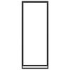 vidaXL 薪ラック マットブラック 80x28x222 cm スチール
