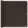 vidaXL バルコニースクリーン ブラウン 90x400cm 高密度ポリエチレン