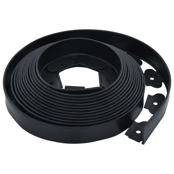 vidaXL フレキシブル芝生用エッジング ペグ30点付き 10 m 5 cm