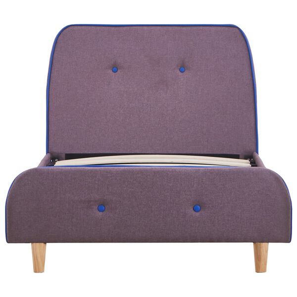 vidaXL ベッドフレーム トープ 布製 90x200cm