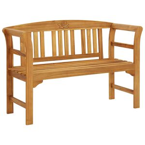 vidaXL バラのベンチ 1 人掛け 114 cm Solid acacia wood Natural