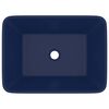 vidaXL 洗面器 マットダークブルー 41x30x12cm セラミック