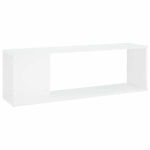 vidaXL TVキャビネット ホワイト 100x24x32 cm エンジニアードウッド