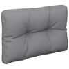 vidaXL パレットクッション グレー 60x40x12 cm ファブリック