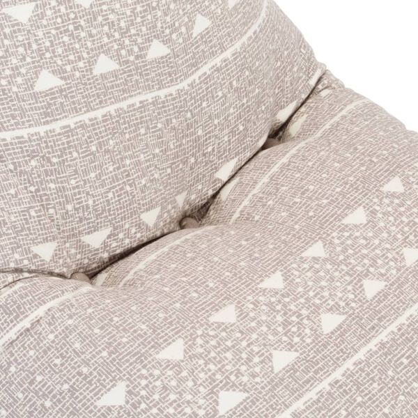 vidaXL ビーズクッション ソファ ライトブラウン 布製 パッチワーク