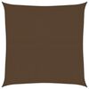 vidaXL サンシェードセイル 160g/m² ブラウン 6x6m 高密度ポリエチレン