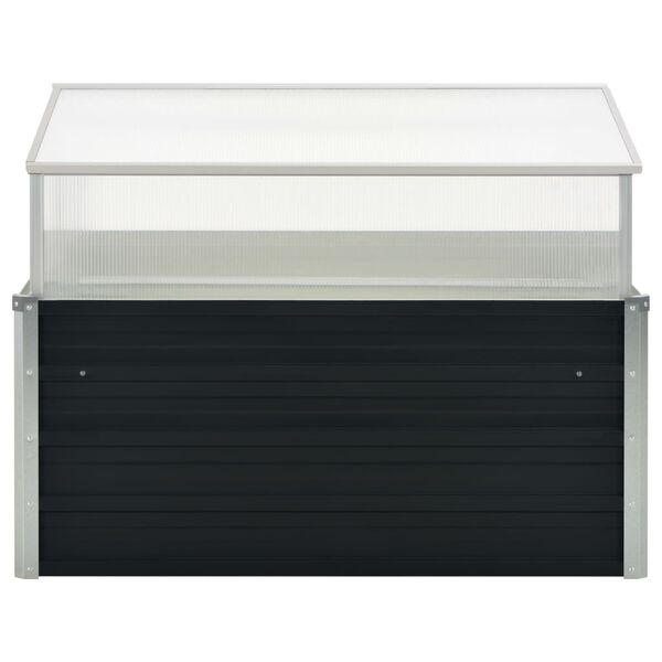 vidaXL 温室 アントラシート 100x100x77cm 亜鉛メッキ鋼製