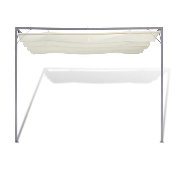 vidaXL ガーデンパティオ オーニング 日差し除け キャノピー ウォールガゼボ