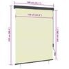 vidaXL 屋外用ローラーブラインド 140x250cm クリーム