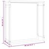 vidaXL 薪ラック マットブラック 80x28x86 cm スチール