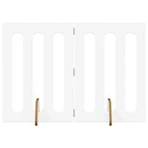 vidaXL 折りたたみペットフェンス 2 pcs ホワイト 100.5 x 38 x 70 cm 合板