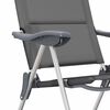 vidaXL キャンプチェア 2点 グレー 58x69x111cm アルミ製