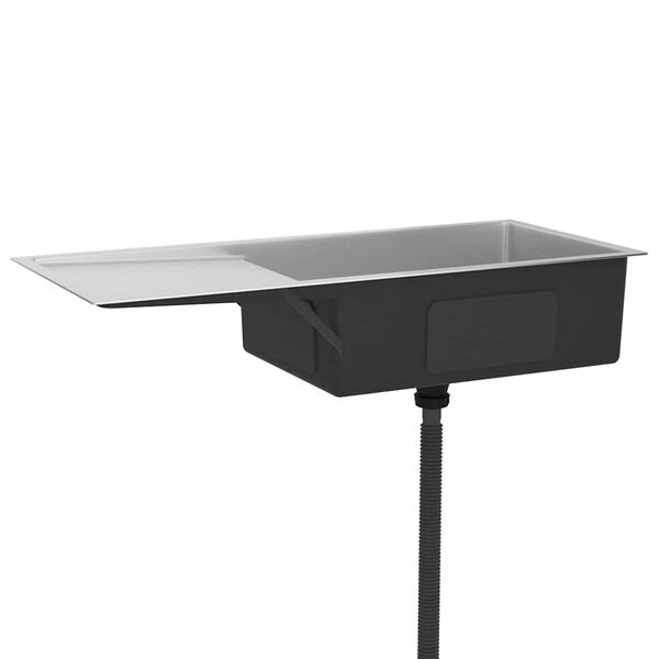 vidaXL 手作り キッチンシンク ステンレススチール製