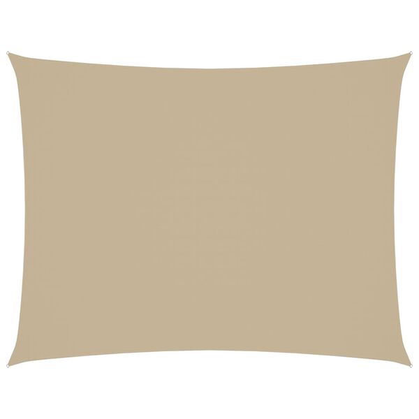vidaXL サンシェードセイル 2x3.5m 長方形 オックスフォード生地 ベージュ