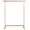 vidaXL 洋服ラック 2点 オーク無垢材