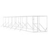 vidaXL 屋外用犬小屋 シルバー 2x14x2m 亜鉛メッキ鋼製