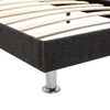 vidaXL ベッドフレーム ダークグレー 布製 180x200cm