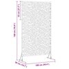 vidaXL プライバシースクリーン アンスラサイト 100 x 50 x 180 cm スチール