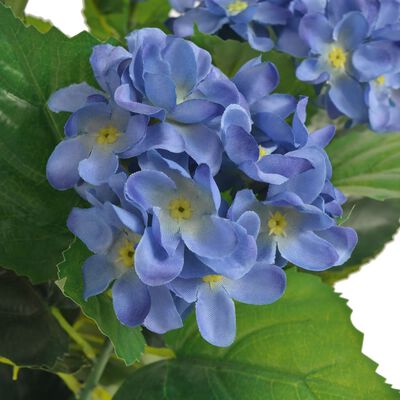 vidaXL 人工観葉植物 紫陽花 (アジサイ) ポット付き 60cm ブルー