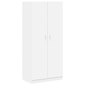 vidaXL ワードローブ ホワイト 90x52x200cm エンジニアリングウッド