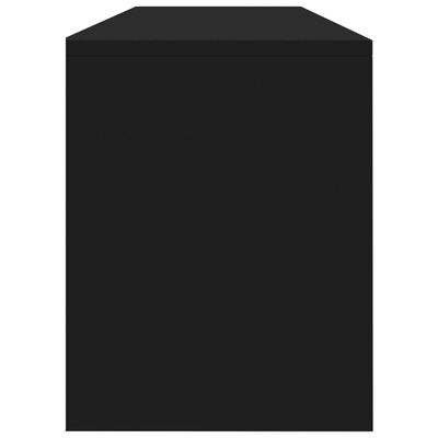 vidaXL TVキャビネット 黒色 120x30x37.5cm パーティクルボード
