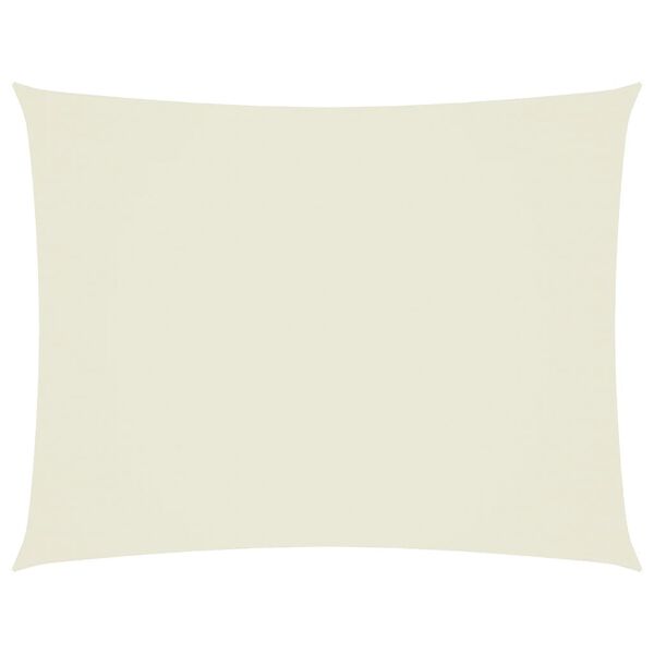 vidaXL サンシェードセイル 3.5x5m 長方形 オックスフォード生地 クリーム
