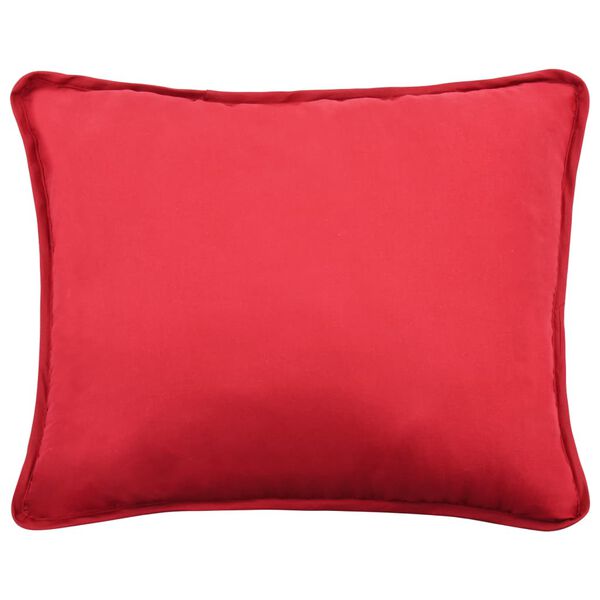 vidaXL 冬用キルト布団3点セット 240x240/60x70cm 布 バーガンディー