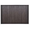 vidaXL バスマット 2枚 60x90cm ダークブラウン 竹製