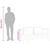 vidaXL ガーデンソファベンチ クッション付き 140cm グレー アカシア無垢材