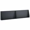 vidaXL 保持壁 2 個 80 x 12 x 30 cm スチール アンスラサイト