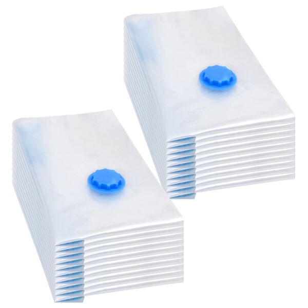 vidaXL 真空トラベル収納バッグ 衣装バッグ 60x40 cm 20点