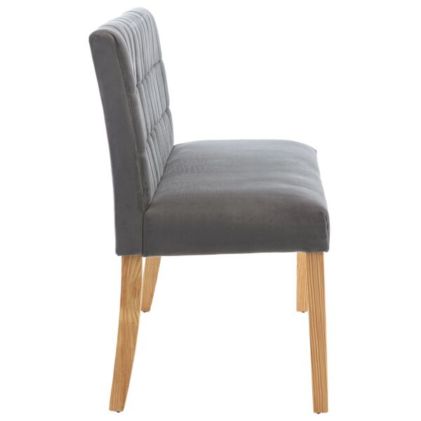 vidaXL ベンチ 140cm グレー 布製