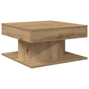 vidaXL コーヒーテーブル アーティザンオーク 55x55x30 cm エンジニアードウッド