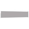 vidaXL パティオ用 引き込み式サイドオーニング 100x500cm グレー