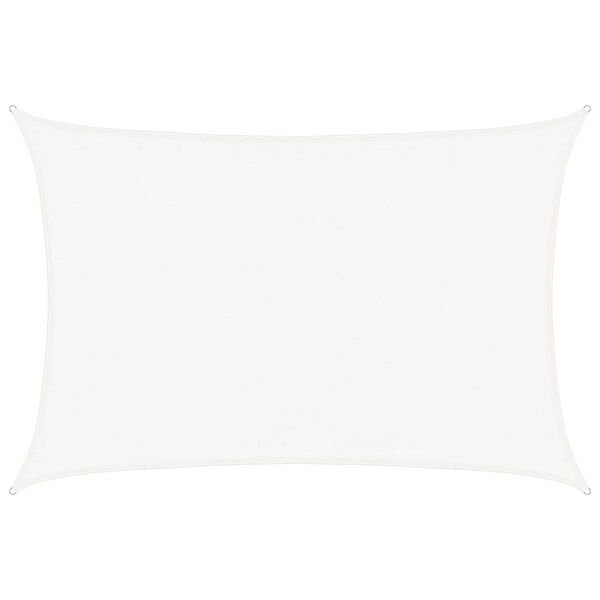 vidaXL サンシェードセイル 160g/m² ホワイト 3.5x4.5m 高密度ポリエチレン