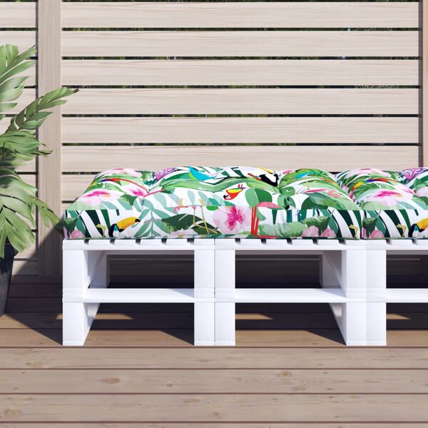 vidaXL パレットクッション マルチカラー 120x80x12 cm ファブリック