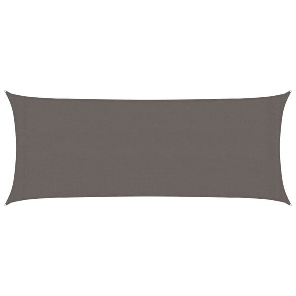 vidaXL サンシェードセイル 160g/m² アントラシート 2x4.5m 高密度ポリエチレン