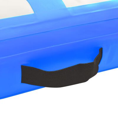 vidaXL エア体操マット ポンプ付き 200x200x10cm PVC製 ブルー