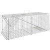 vidaXL 動物捕獲器 64.5x25x26.5 cm 亜鉛メッキ鉄製