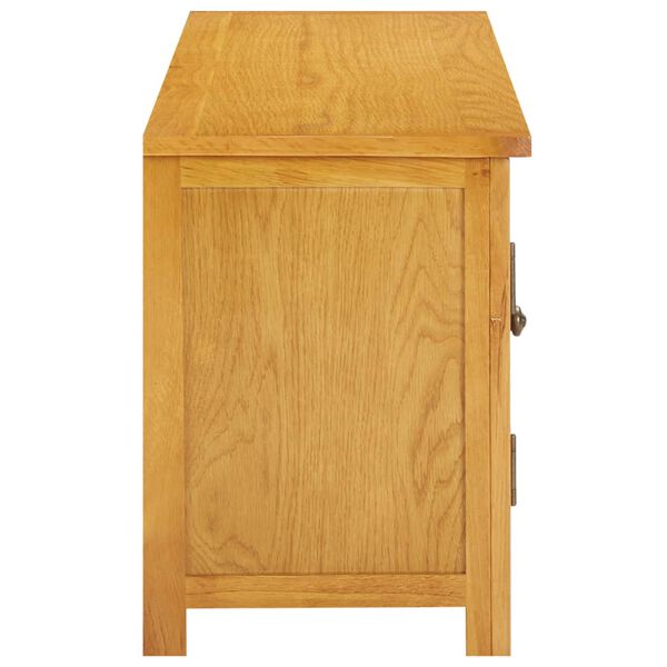 vidaXL TVキャビネット 120x35x48cm オーク無垢材