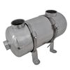 vidaXL プール用熱交換器 355x134mm 40kW